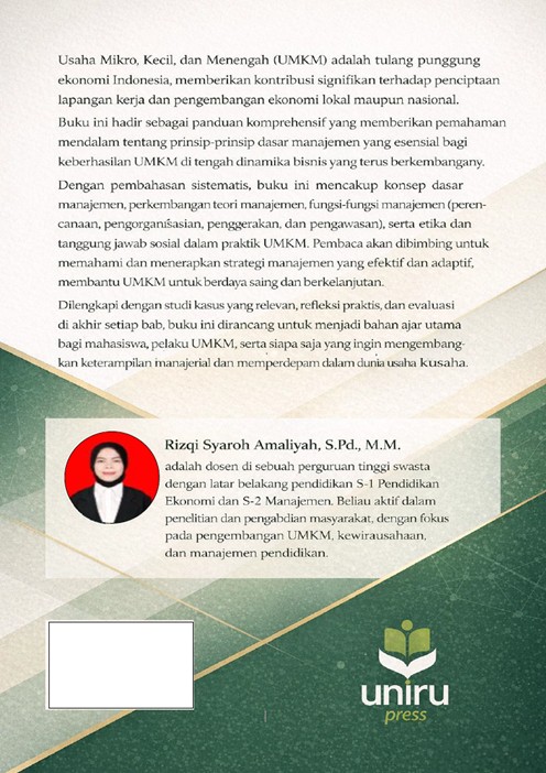 Pengantar Manajemen UMKM: Konsep Dasar, Perkembangan, dan Lingkungan Organisasi